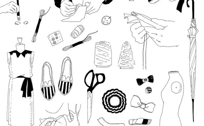 おしゃれイラスト線画