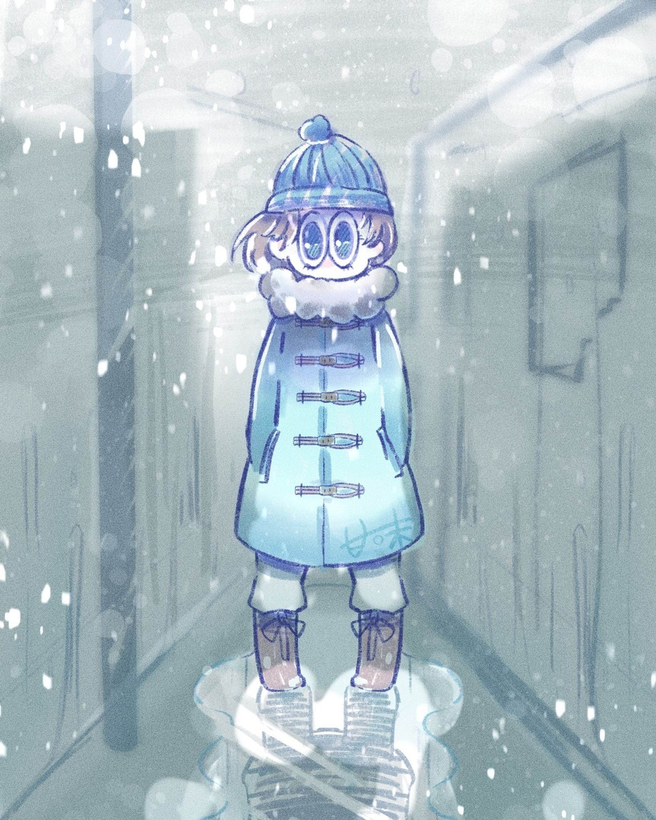 今日は #日本最低気温の日 
#イラスト #originalart #winter-1