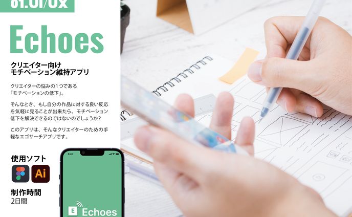 クリエイター向けモチベーション維持アプリ「Echoes」