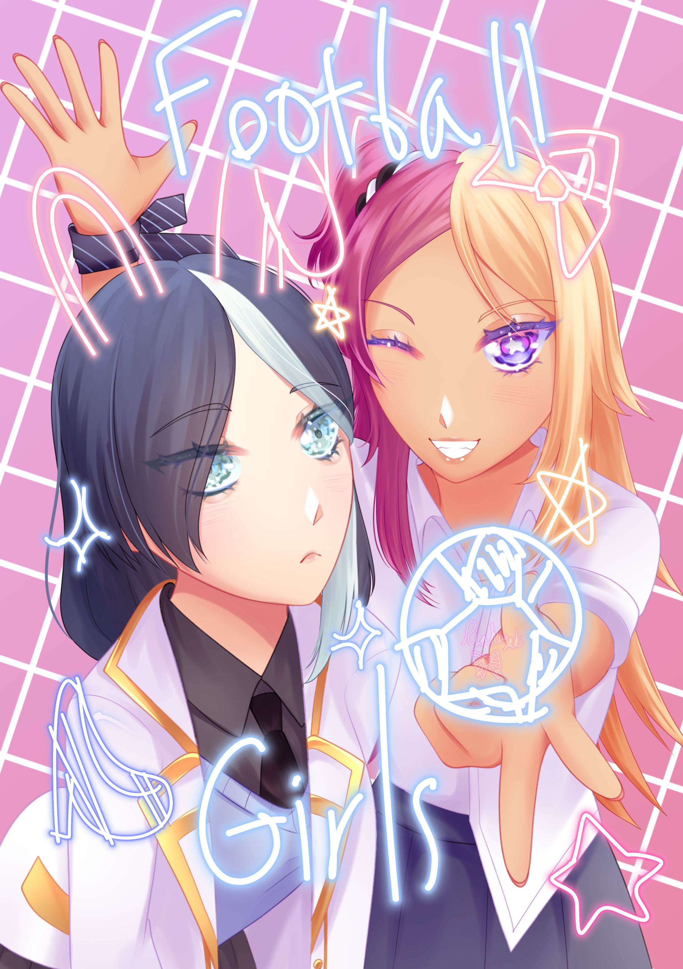 Yonaka Kagami & Hoshinoko Kogami - Inazuma Eleven OCs (Personal)-1