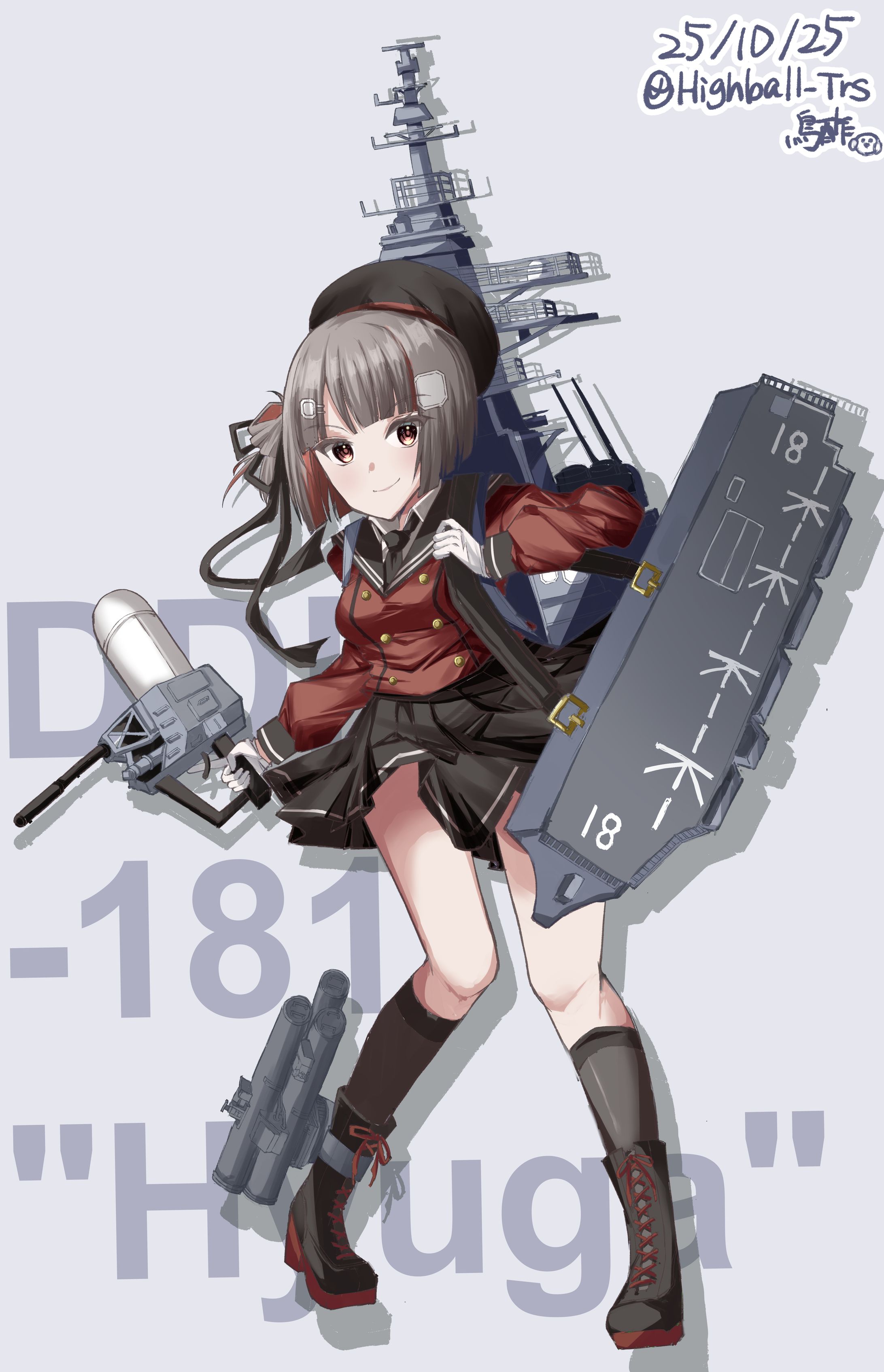 護衛艦ひゅうが　艦これ風擬人化キャラクター-1