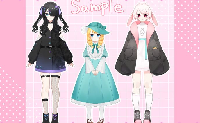 vtuberデザイン、資料デザイン
