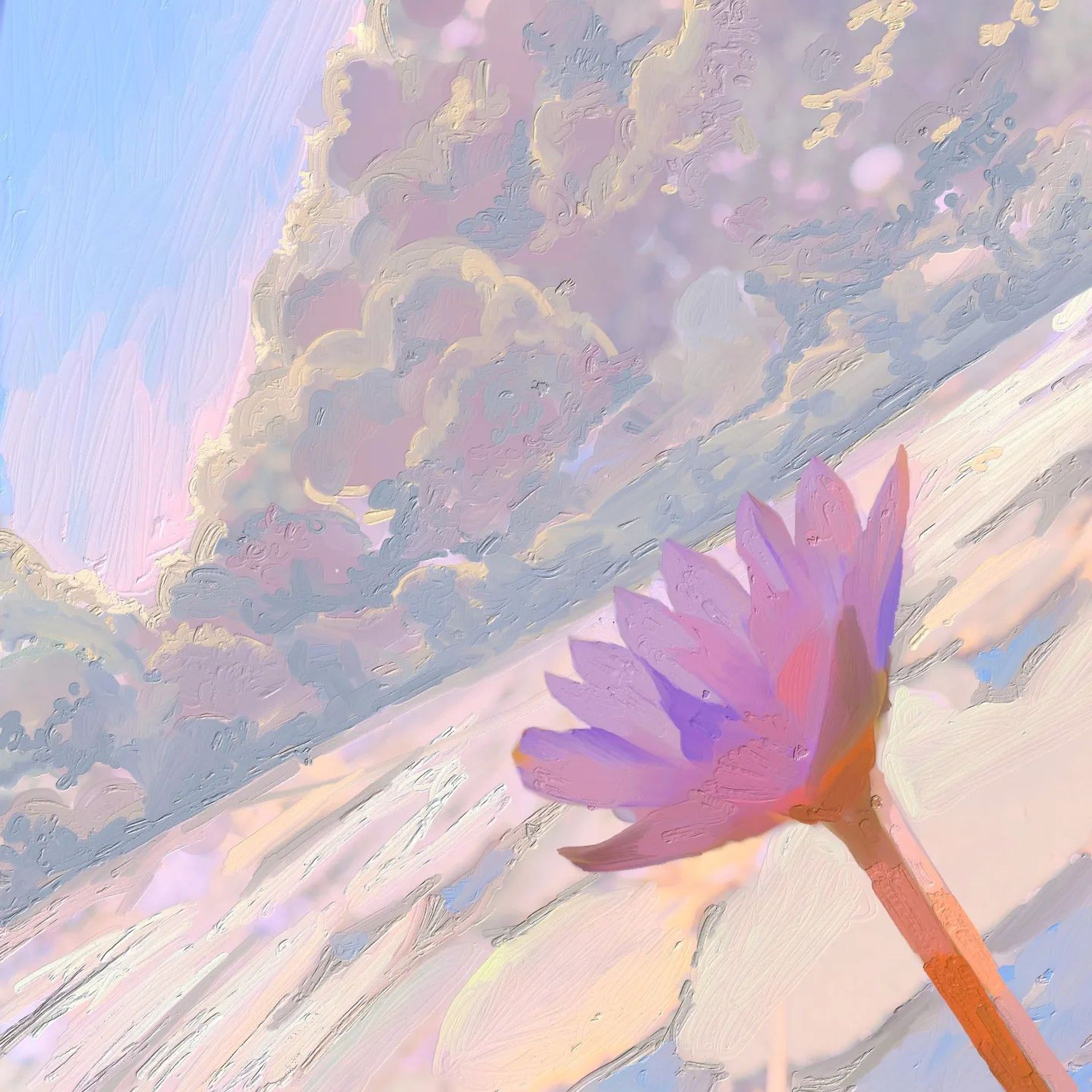 🪷

-estranged love

#illustration
#artstagram
#アート 
#art
#artwork
#painting
#그림
#いらすとぐらむ
#イラスト好きと繋がりたい
#followme
#likeforlikes
#instagood
#blue
#purple
#sky
#dream
#sunset
#colorful
#lotus
#アートのある暮らし
#landscape
#landscapepainting
#風景画
#風景
#girl
#풍경
#蓮
#ゆめかわ
#pastel
#beautiful-1