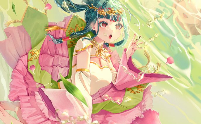 【一枚イラスト】ワクワクティータイム