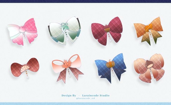 8 Ribbon / Autumn Theme