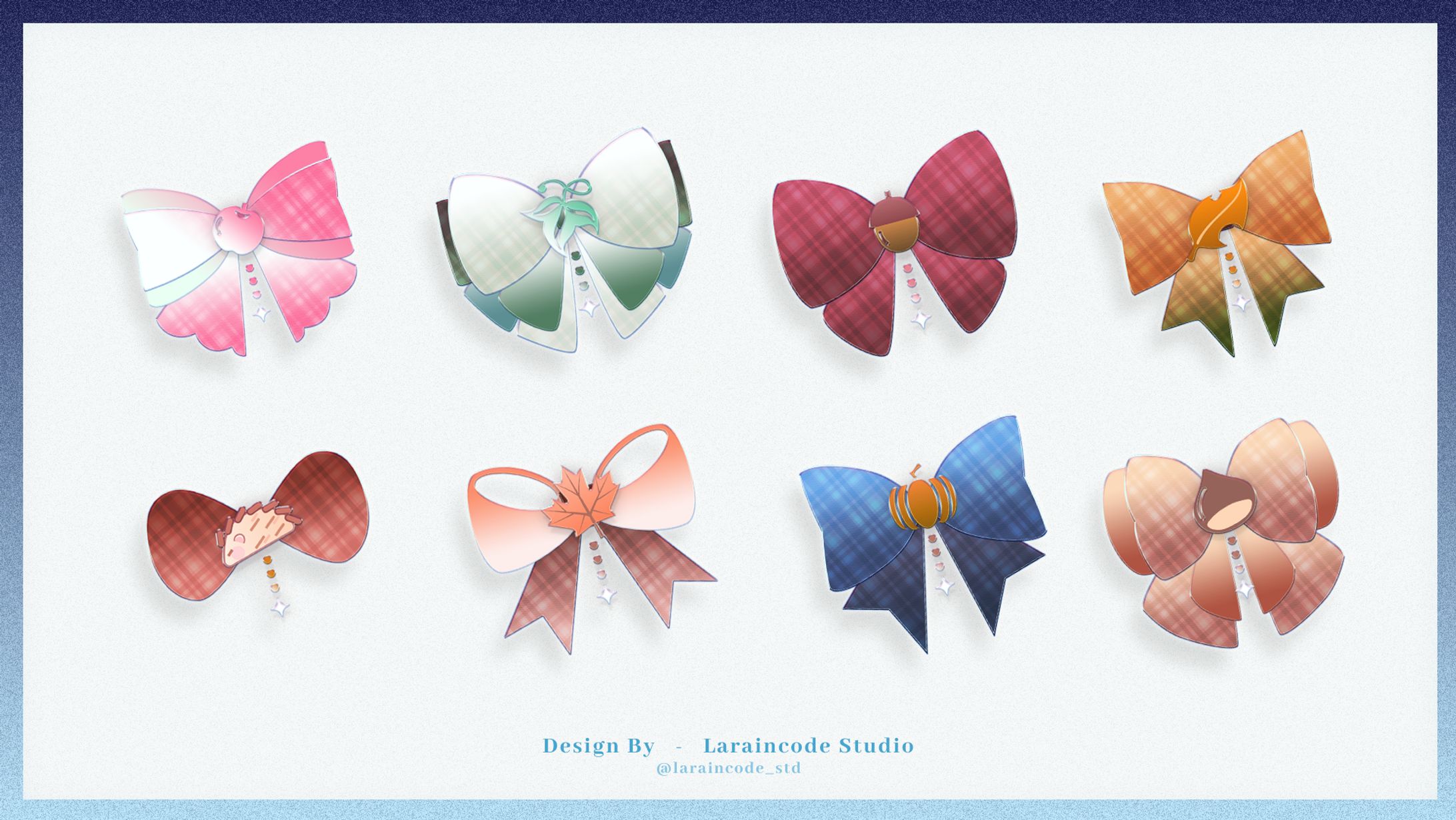 8 Ribbon / Autumn Theme-1