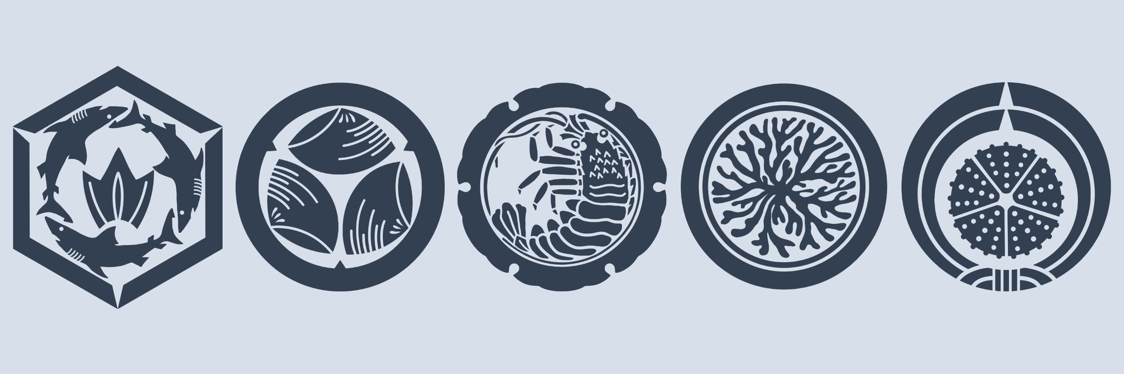 Marine creature crest style-1