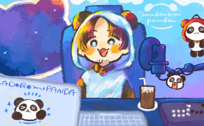 まどろみパンダ様配信画面