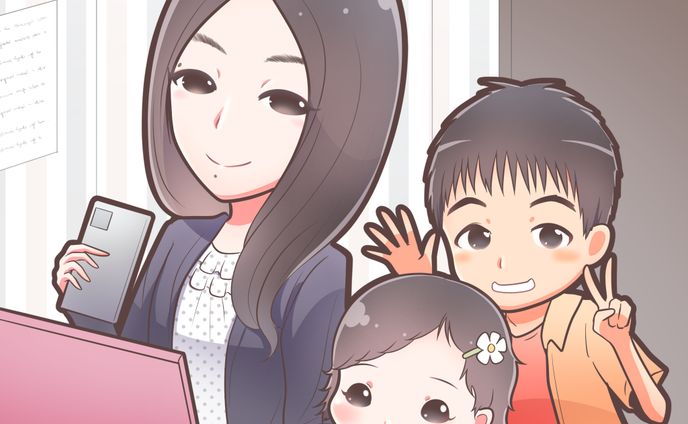 女性とお子様のアイコン