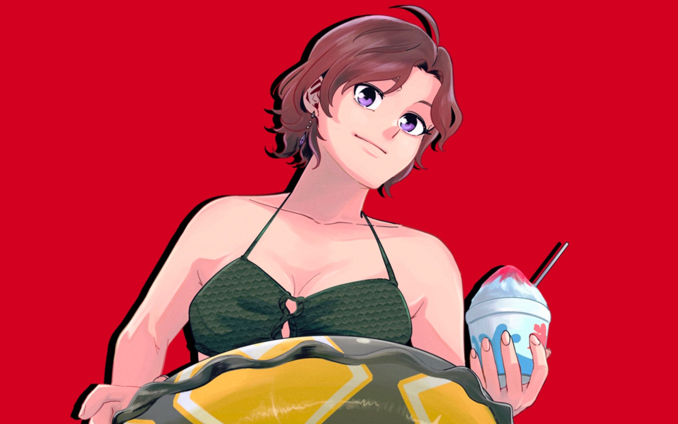ジェイ ネクラさん・水着イラスト-1