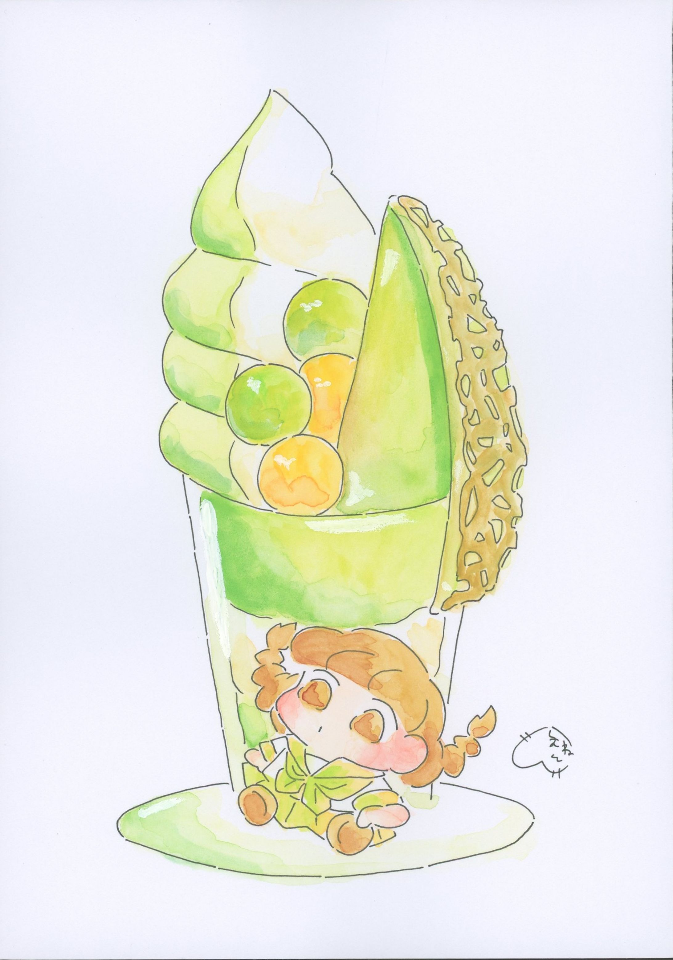 メロンパフェ-1