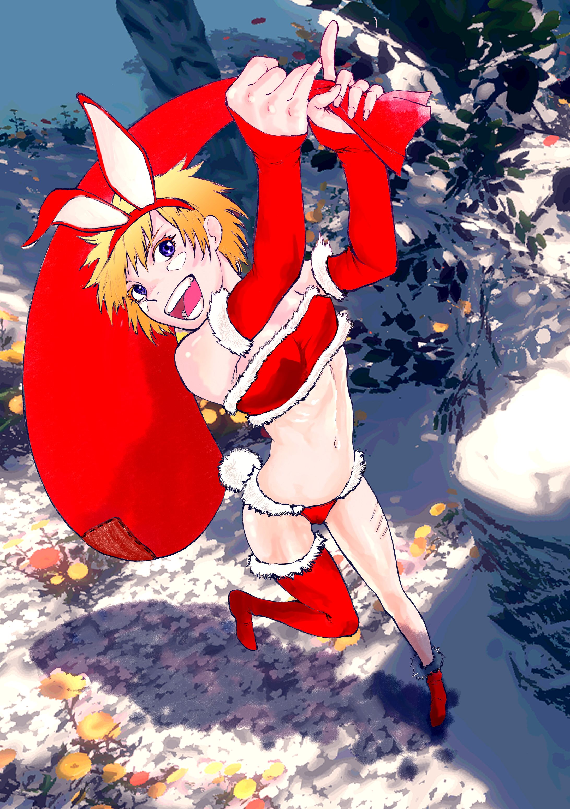 オリジナルキャラ　クリスマスイラスト-1