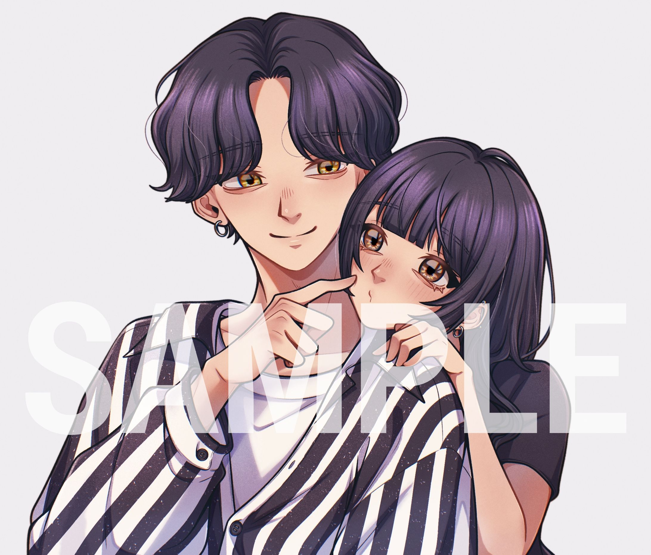 アイコンイラスト［ペア画］-1