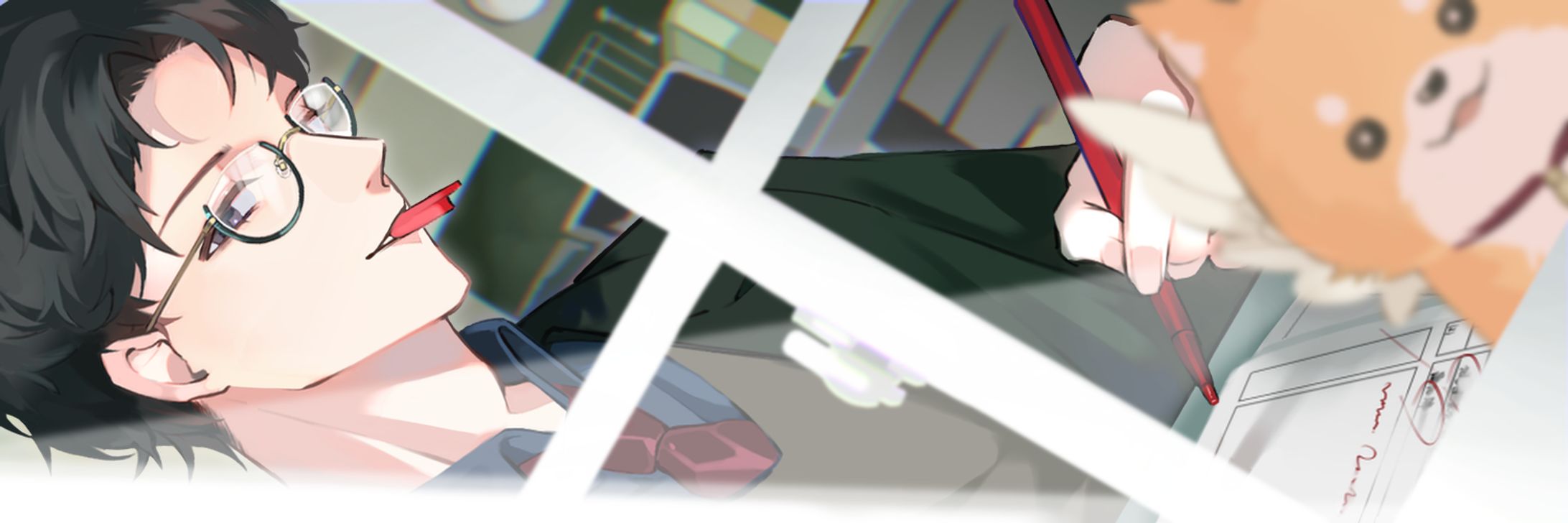 【CM】戌鳴茶壱様【ヘッダー】-1