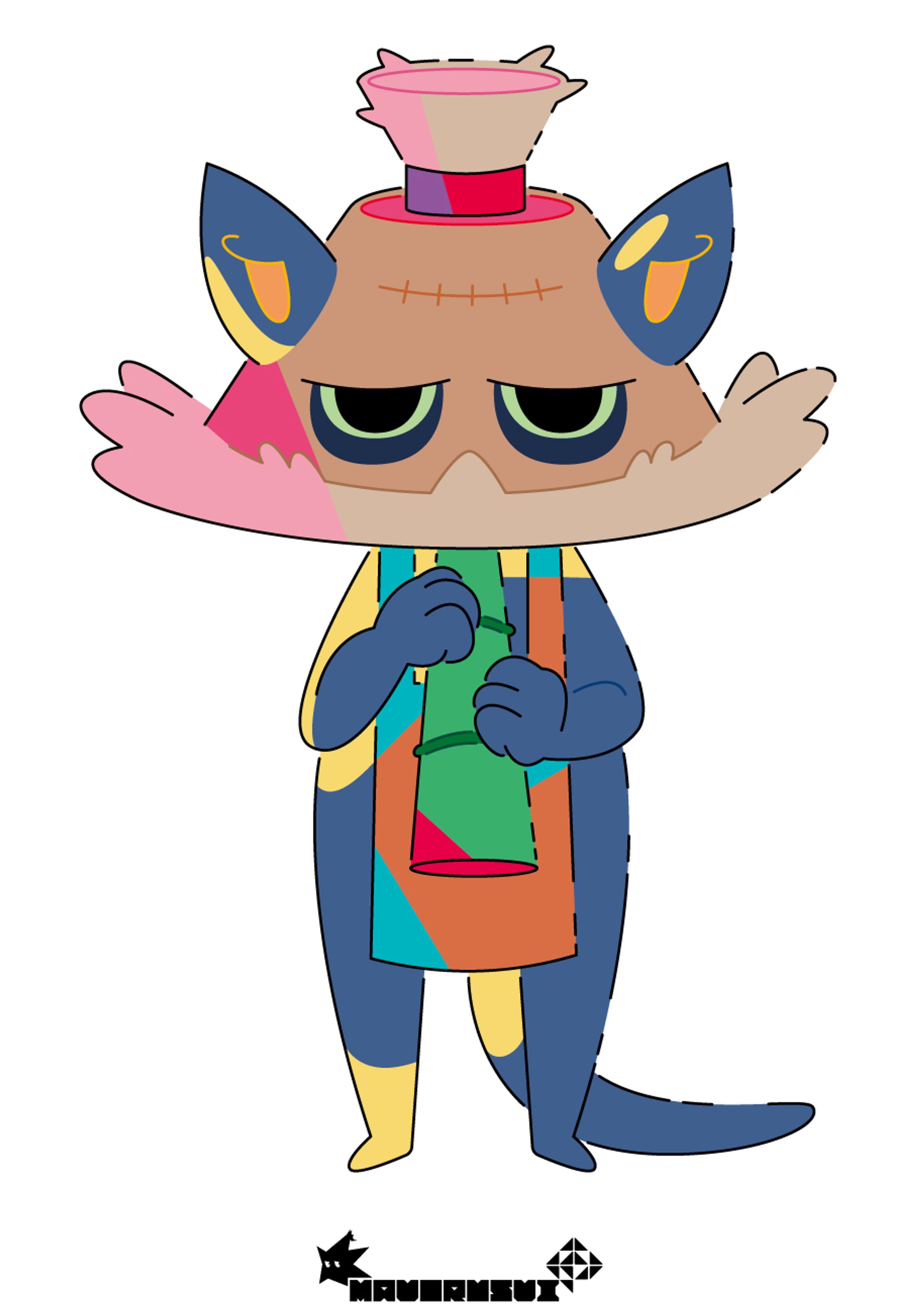 「虚無猫」オリジナルイラスト-1