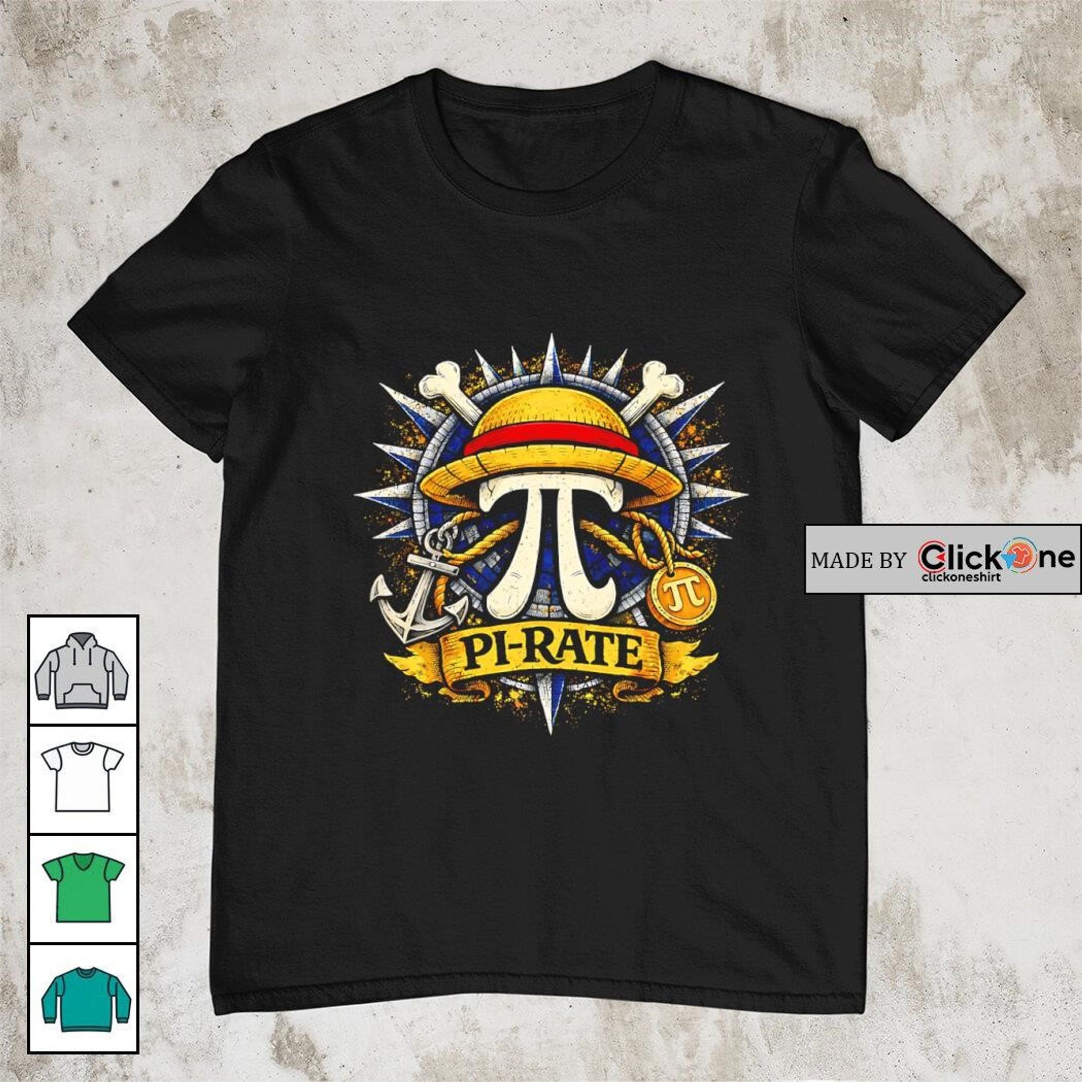 Pi-Rate Crew – Pirate Adventure Tribute Tee-1