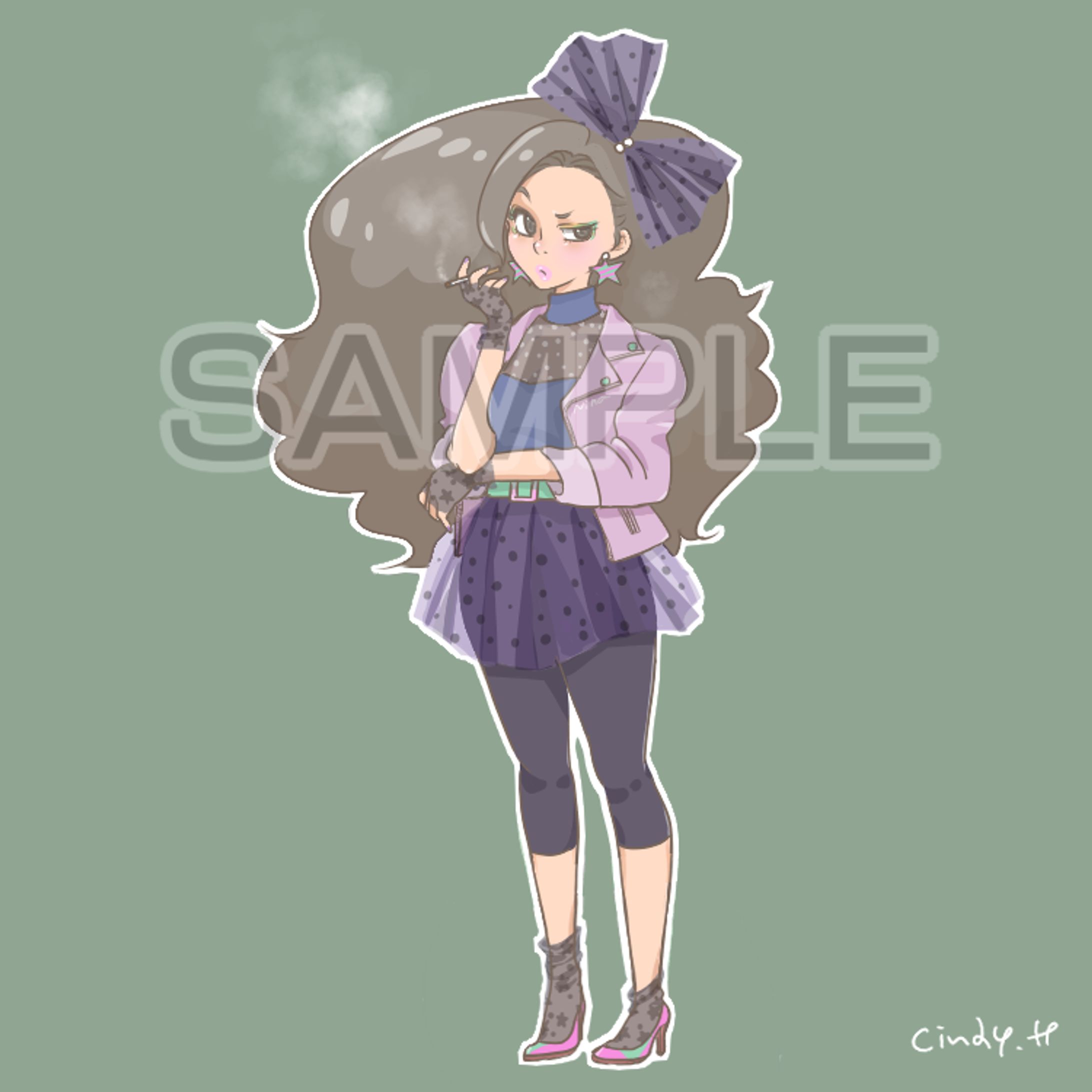 80年代風　女の子-1