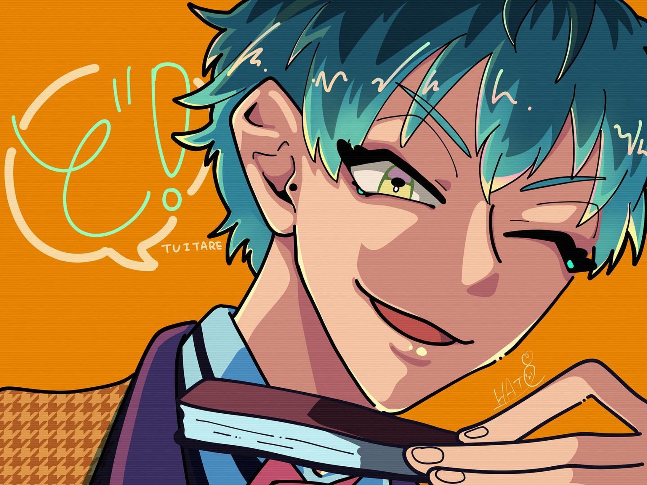 ど！

 #ヒプノシスマイク  #ヒプマイ  #hypmic  #白膠木簓  #どついたれ本舗  #オオサカディビジョン  #illustration  #イラストグラム  #ファンアートイラスト-1