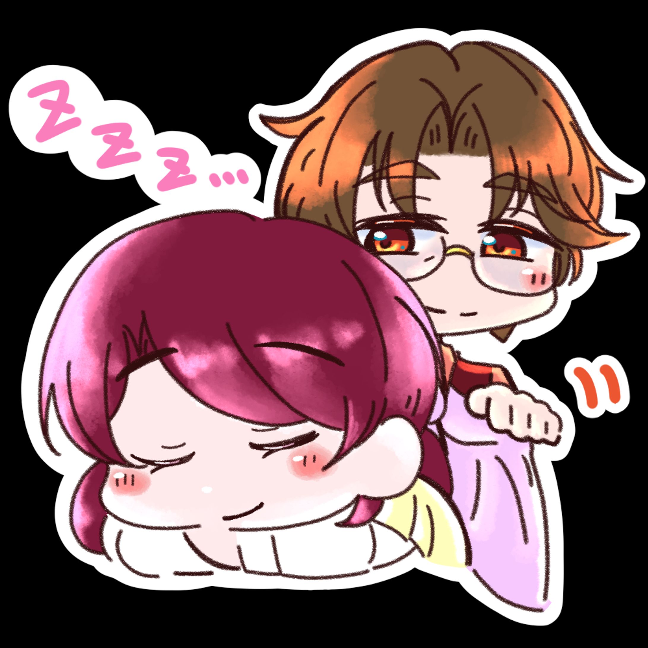 創作キャラ　スタンプ風⑥-1