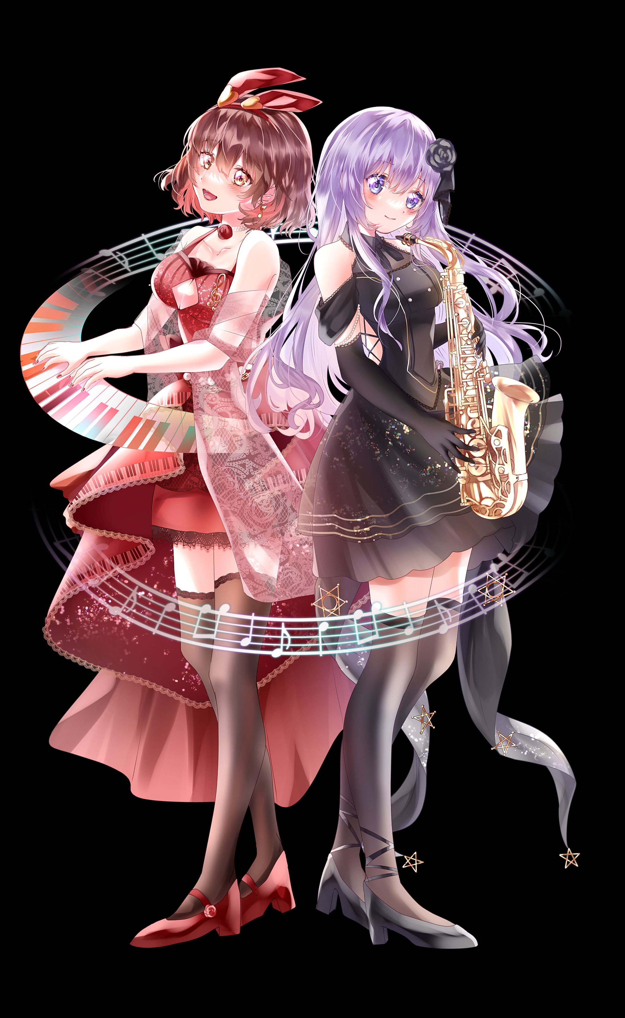 紅茶々丸様朔栖まよ様ユニットイラスト-1