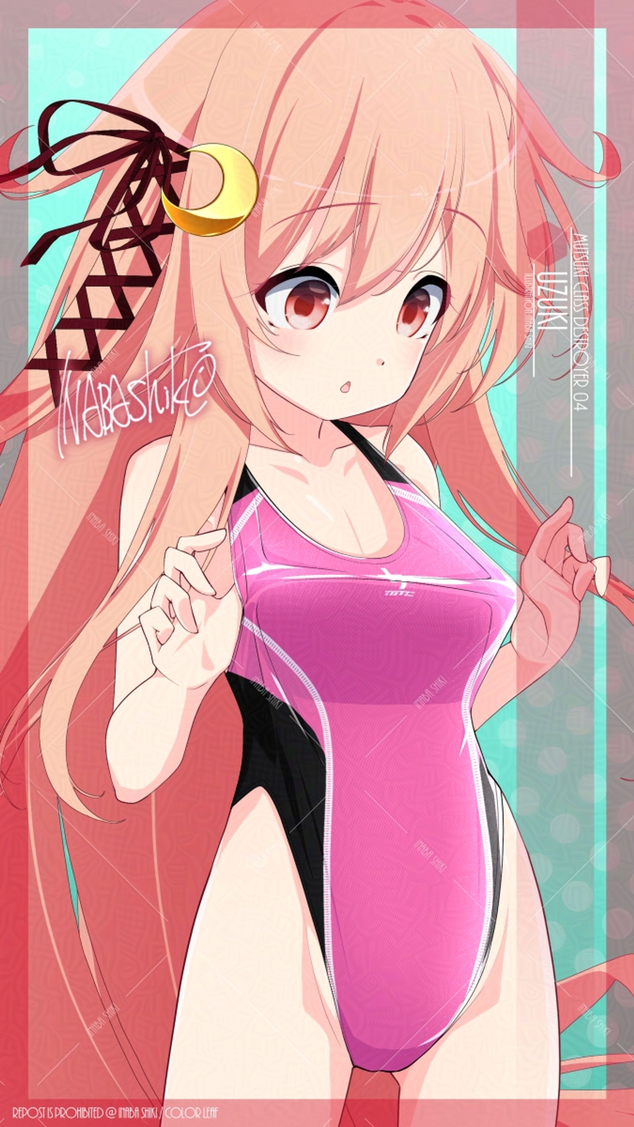 競泳水着「卯月(艦これ)」240714-1
