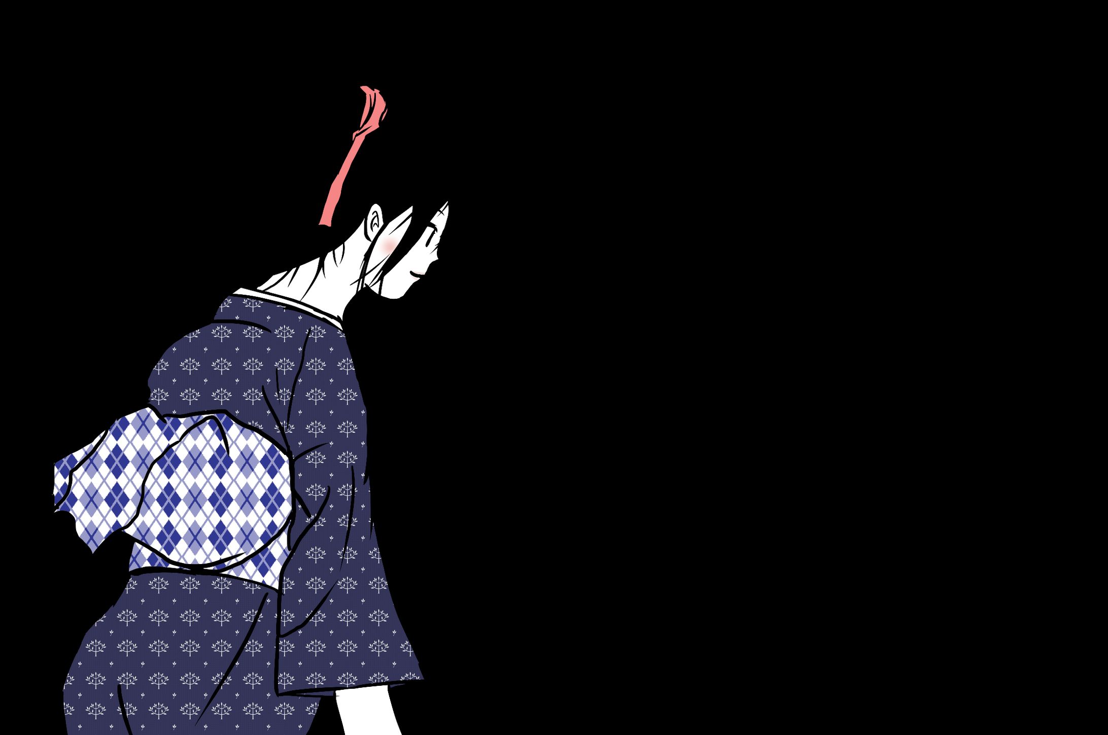 レトロな和服なイラスト（ネオ大正）-1