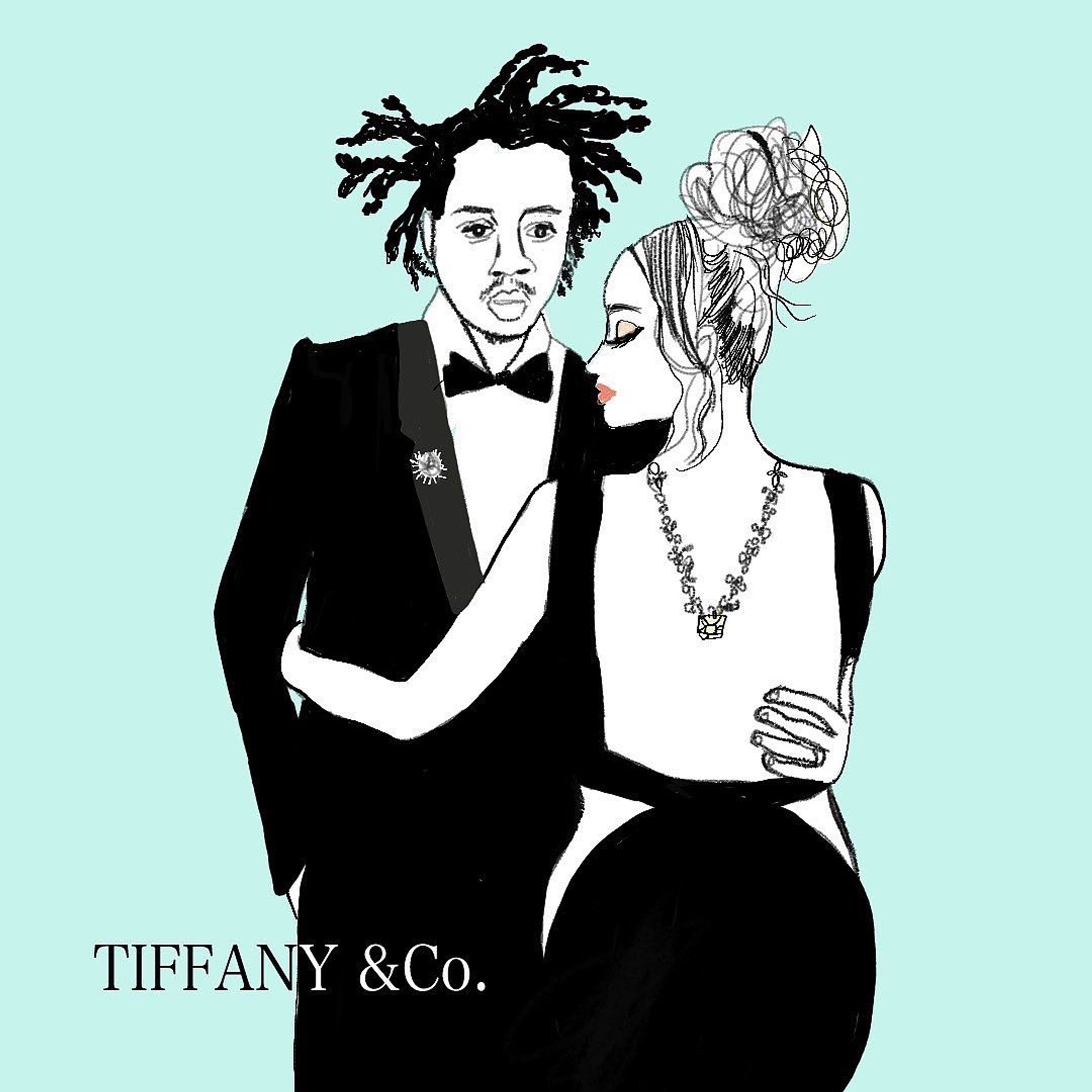 Beyoncé sings Moon River,
beautiful...🤍🖤

#tiffanyandco 
#beyonce #ビヨンセ
#jayz
#illustration
#collage#コラージュ-1