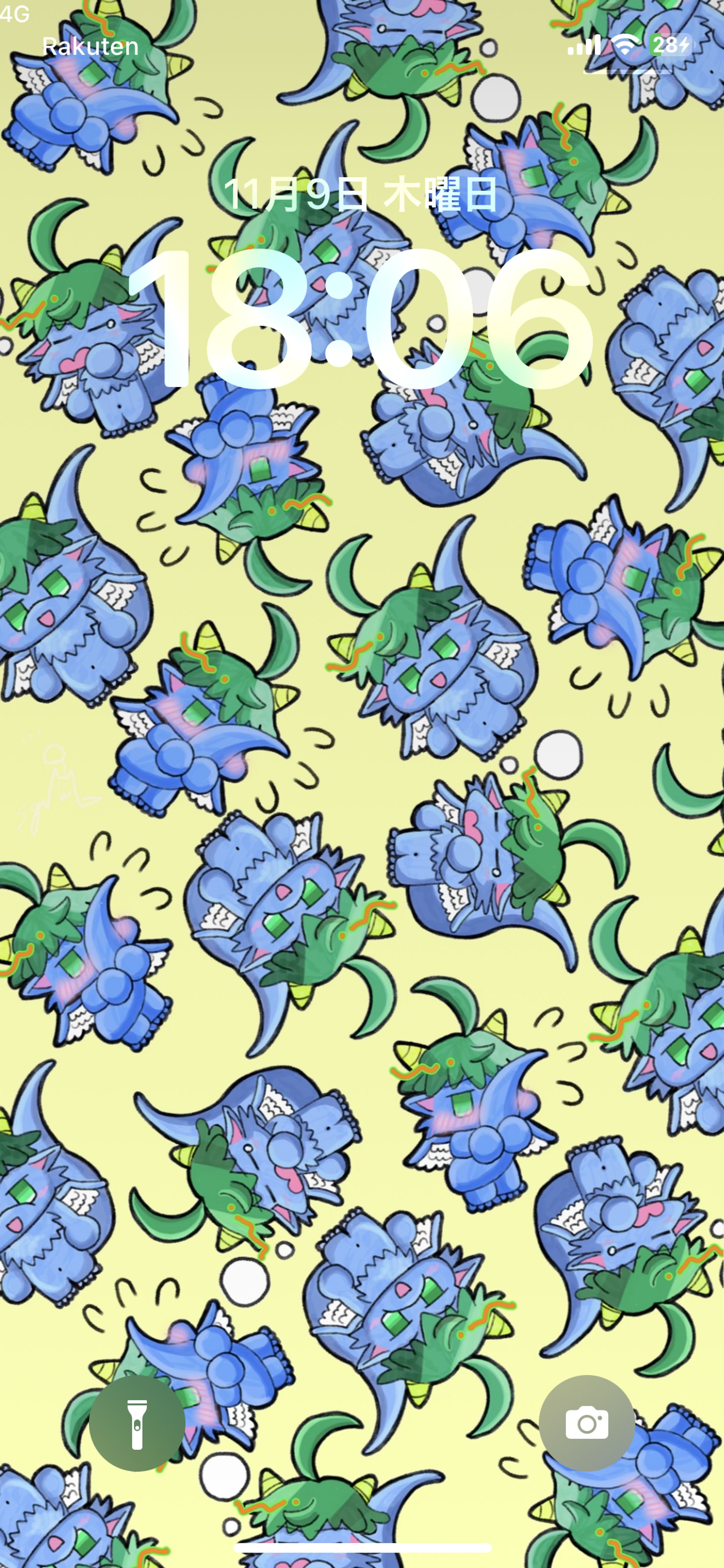 【ご依頼】クライアント様のOCのロック画面-1