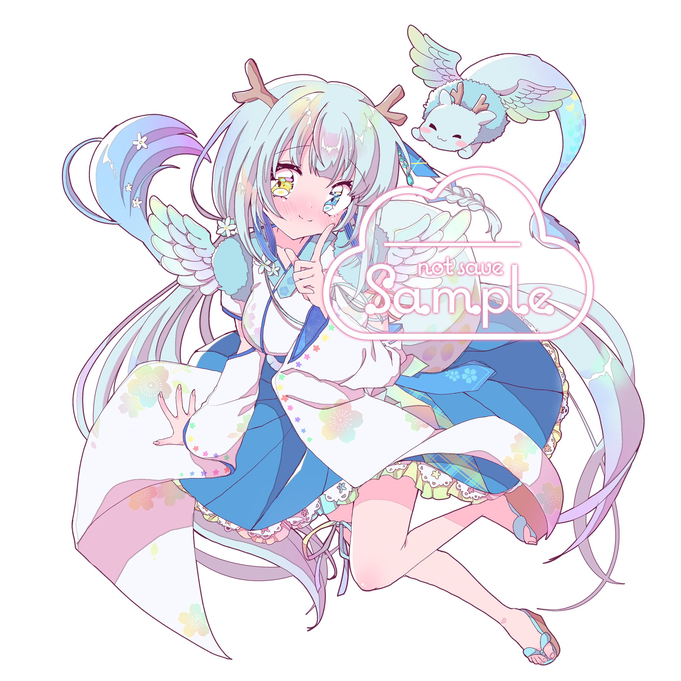 幻夢りゅの様活動1周年記念イラスト