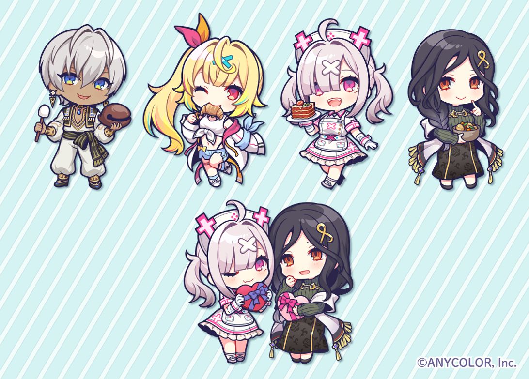 SDイラスト】にじさんじ×カーテン魂オリジナルグッズ