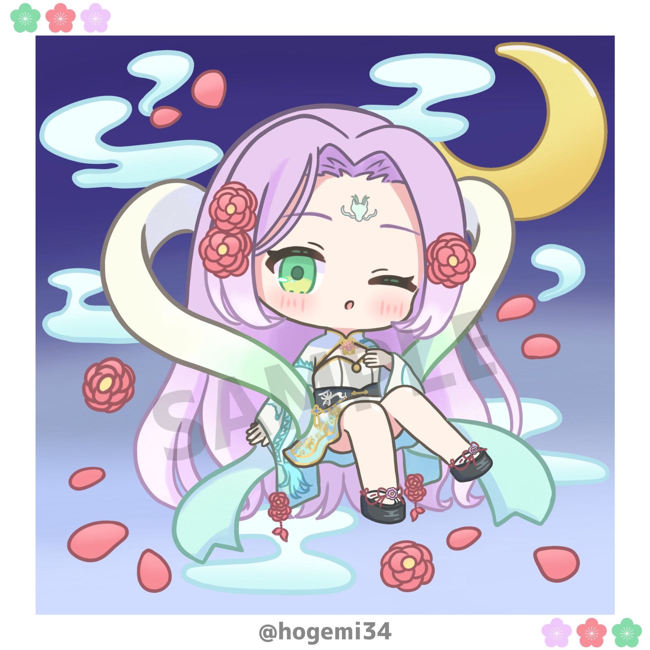 Lapis live所属 霞桜姫様 ミニキャラ-1