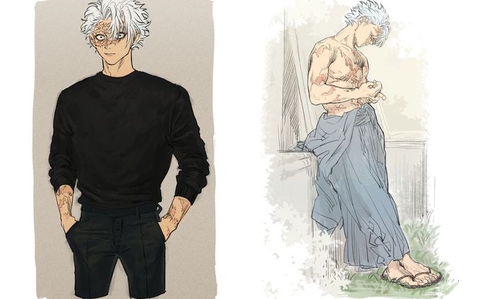 絵描き、パンフレット