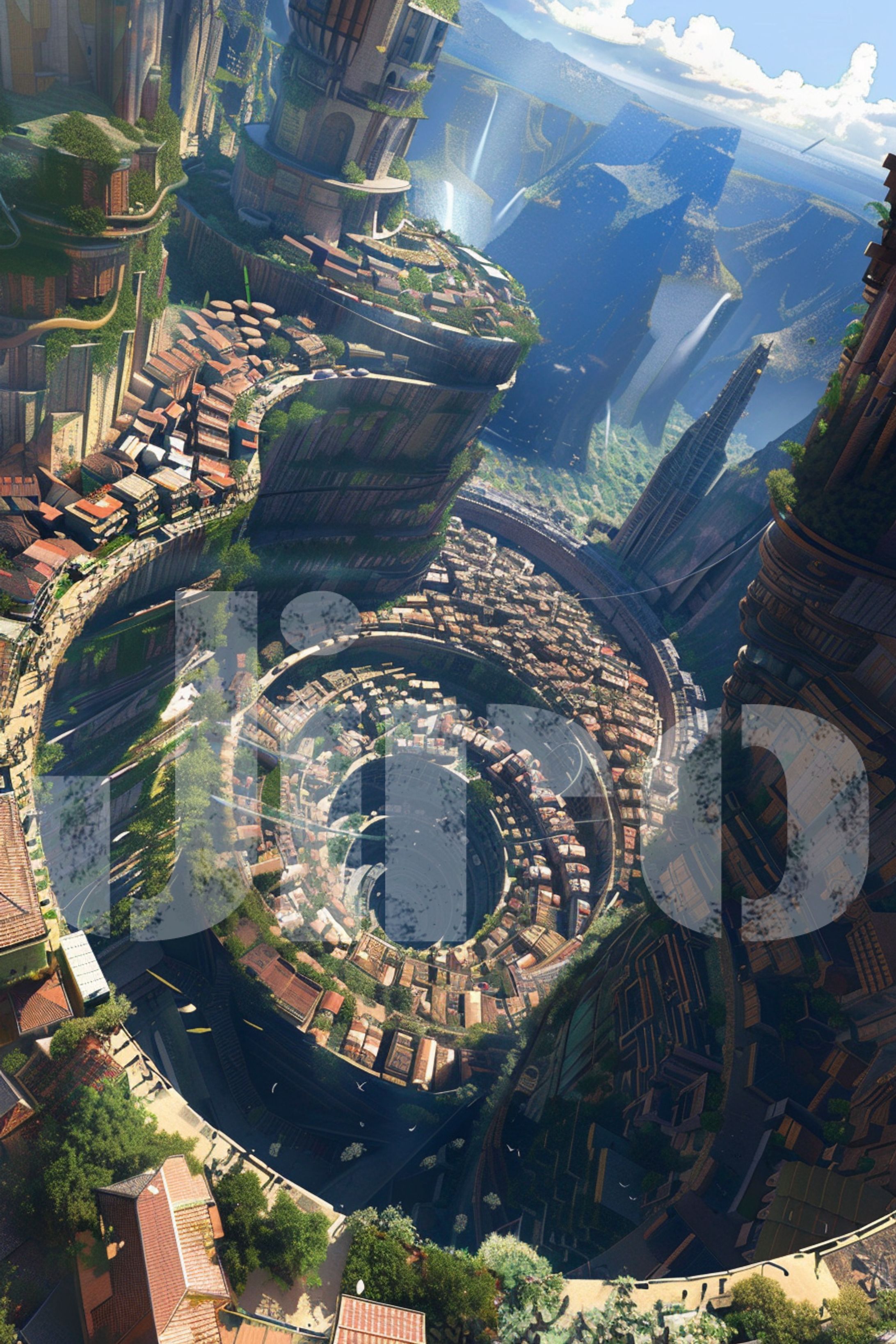 螺旋構造の住宅地-1