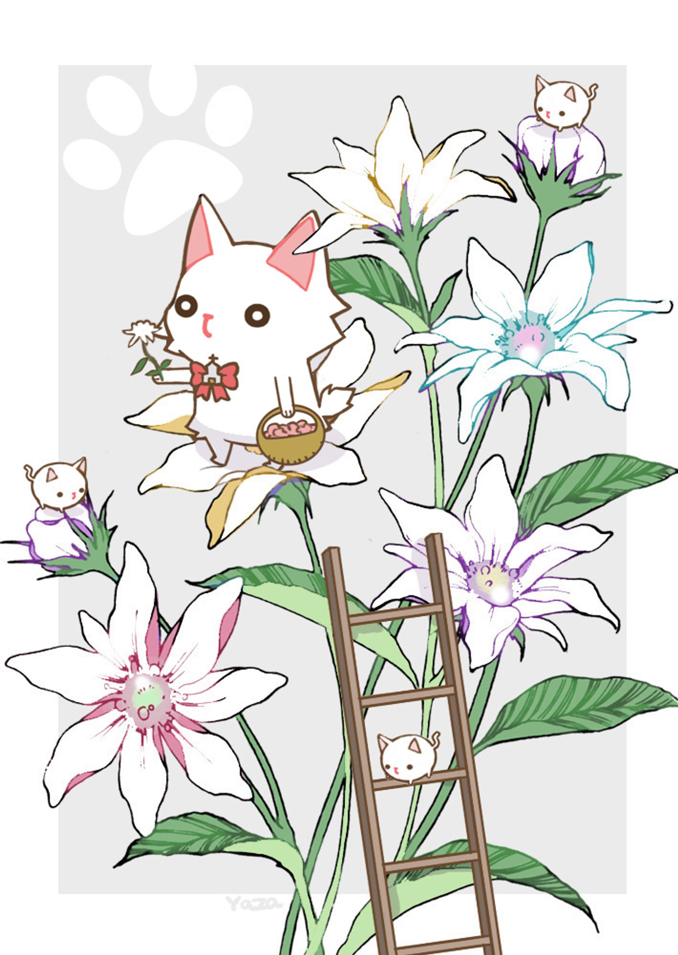 花とにゃんこ-1