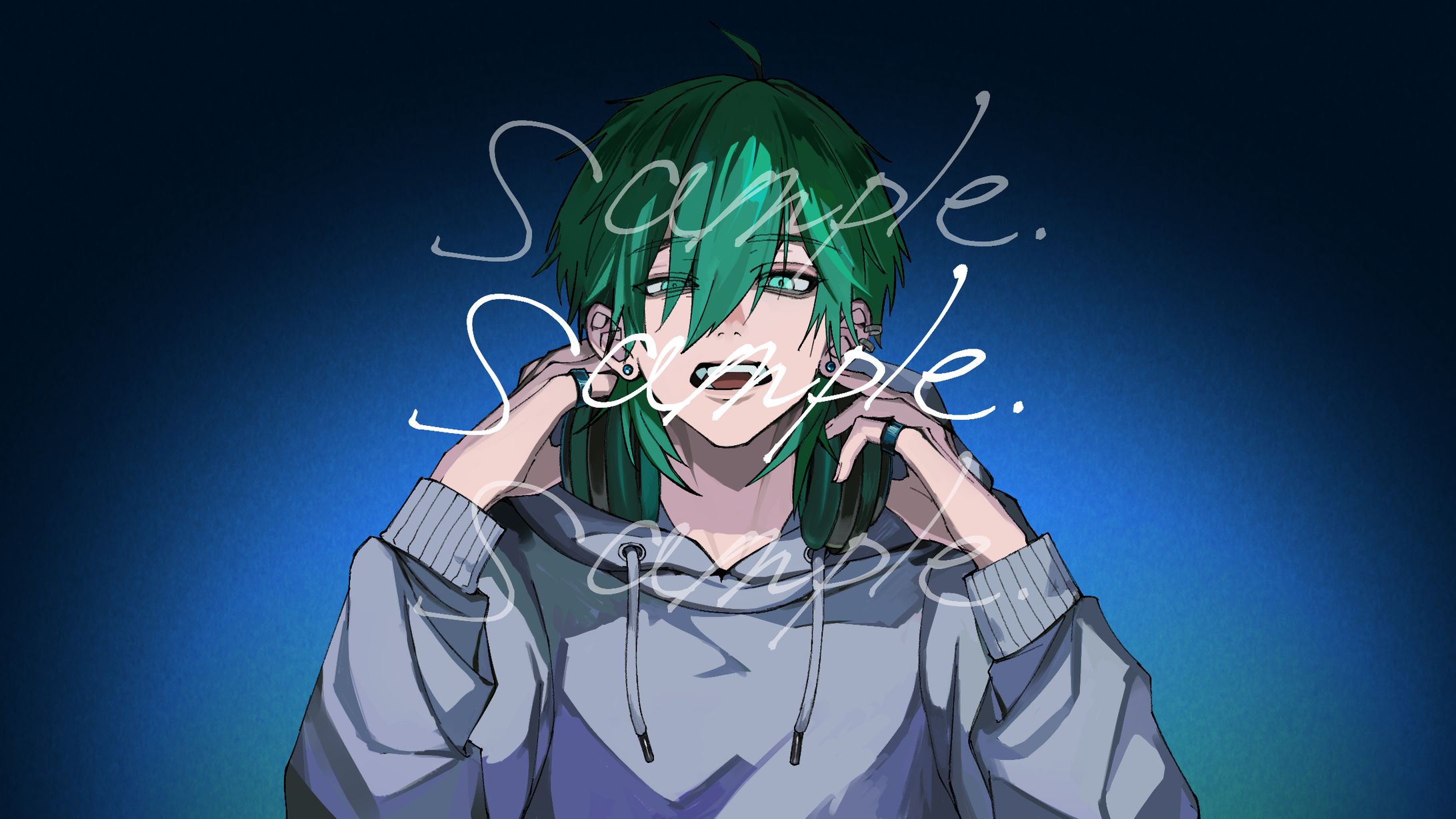 fake face dance music. cover by Tee./MVイラスト-1