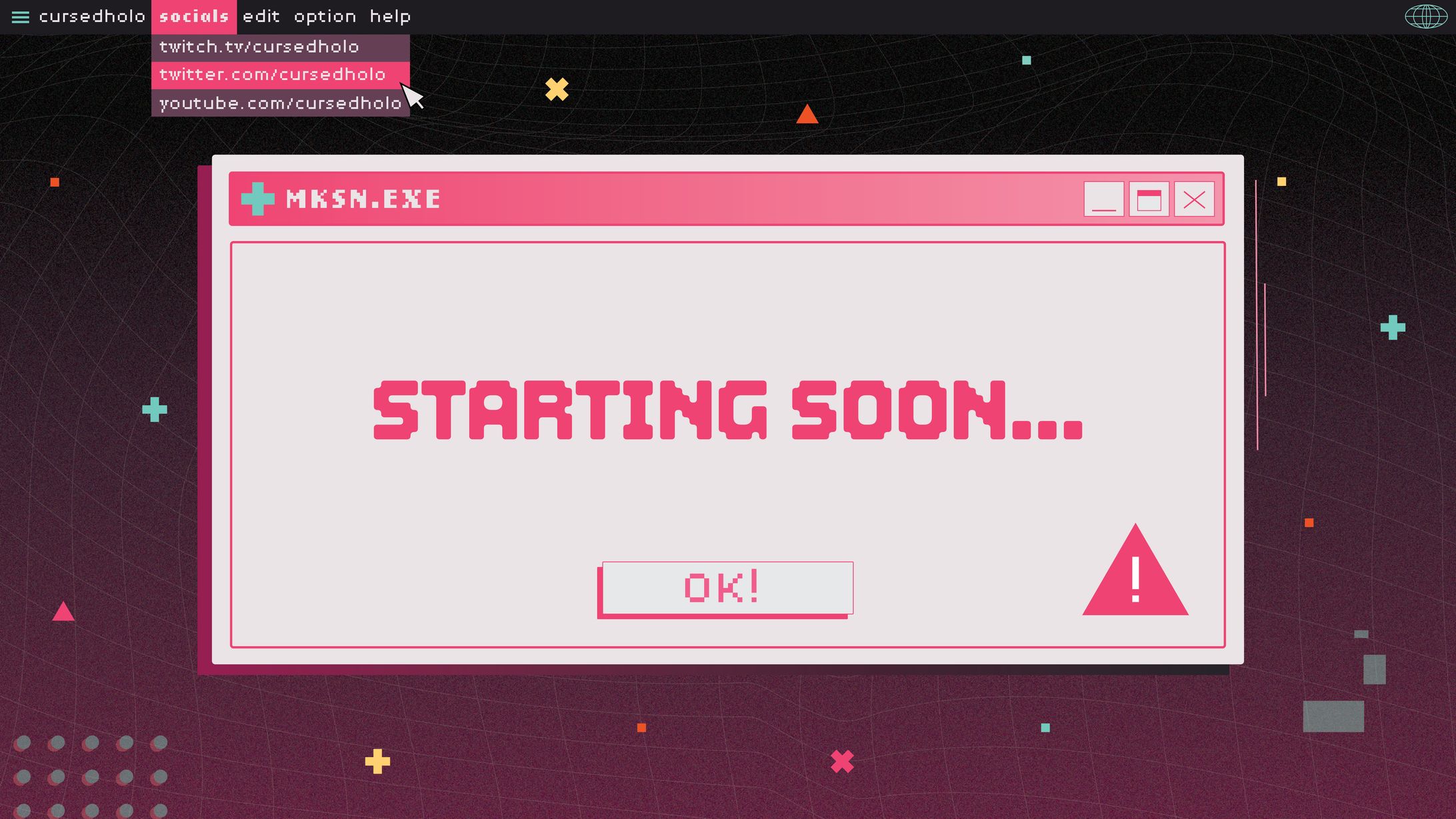 CursedHolo Static Starting Screen-1
