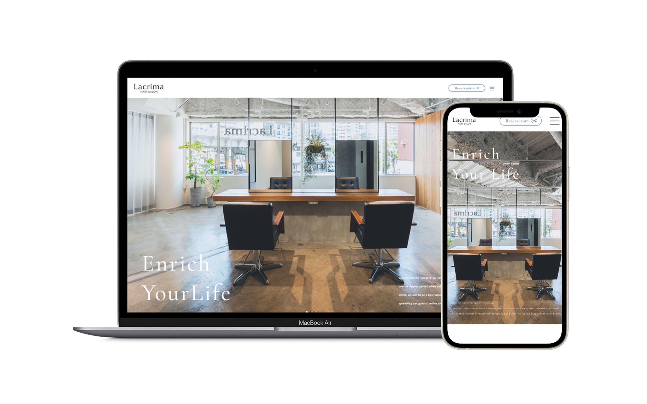 【実績】美容室店舗紹介サイト-1