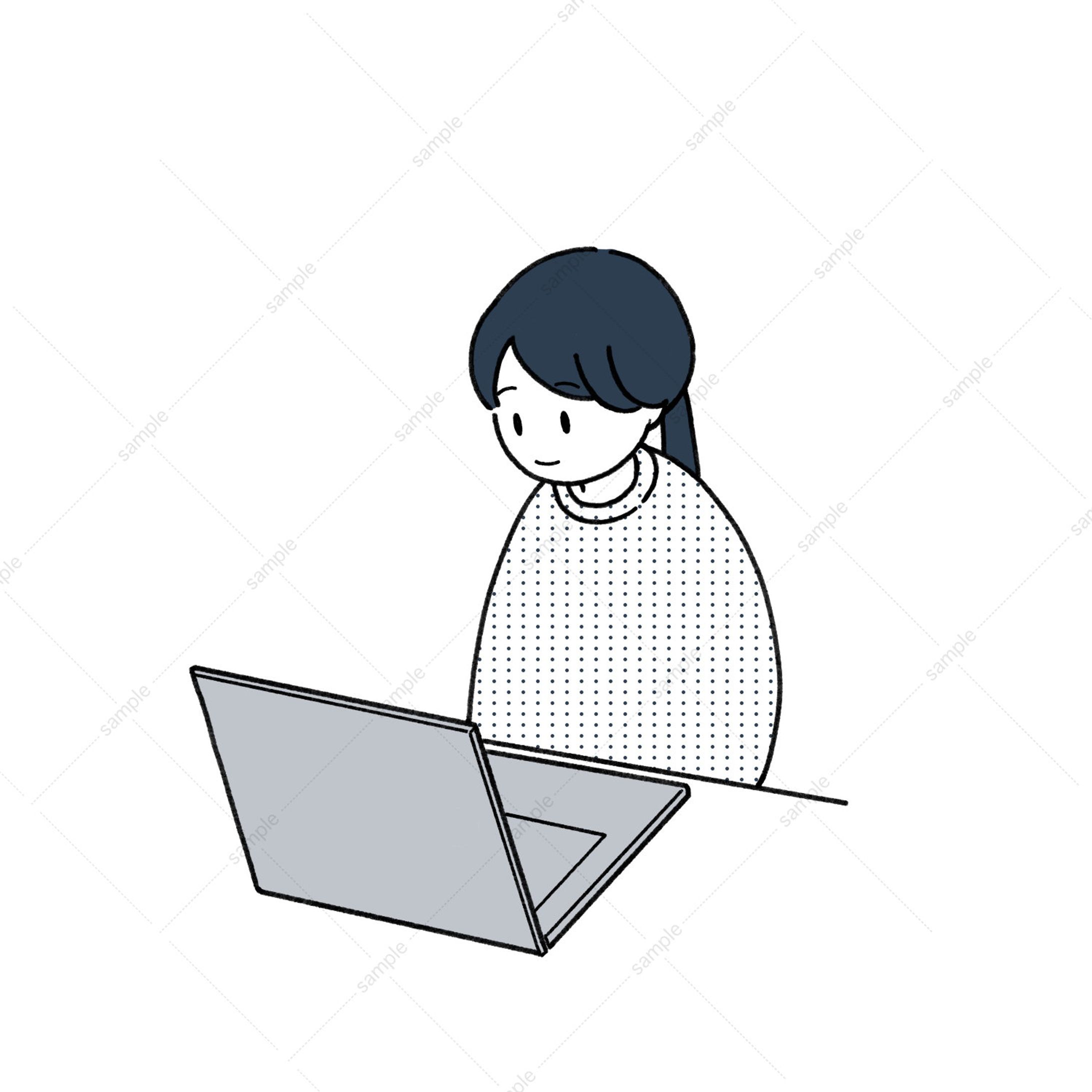 人物カットイラスト｜仕事-1