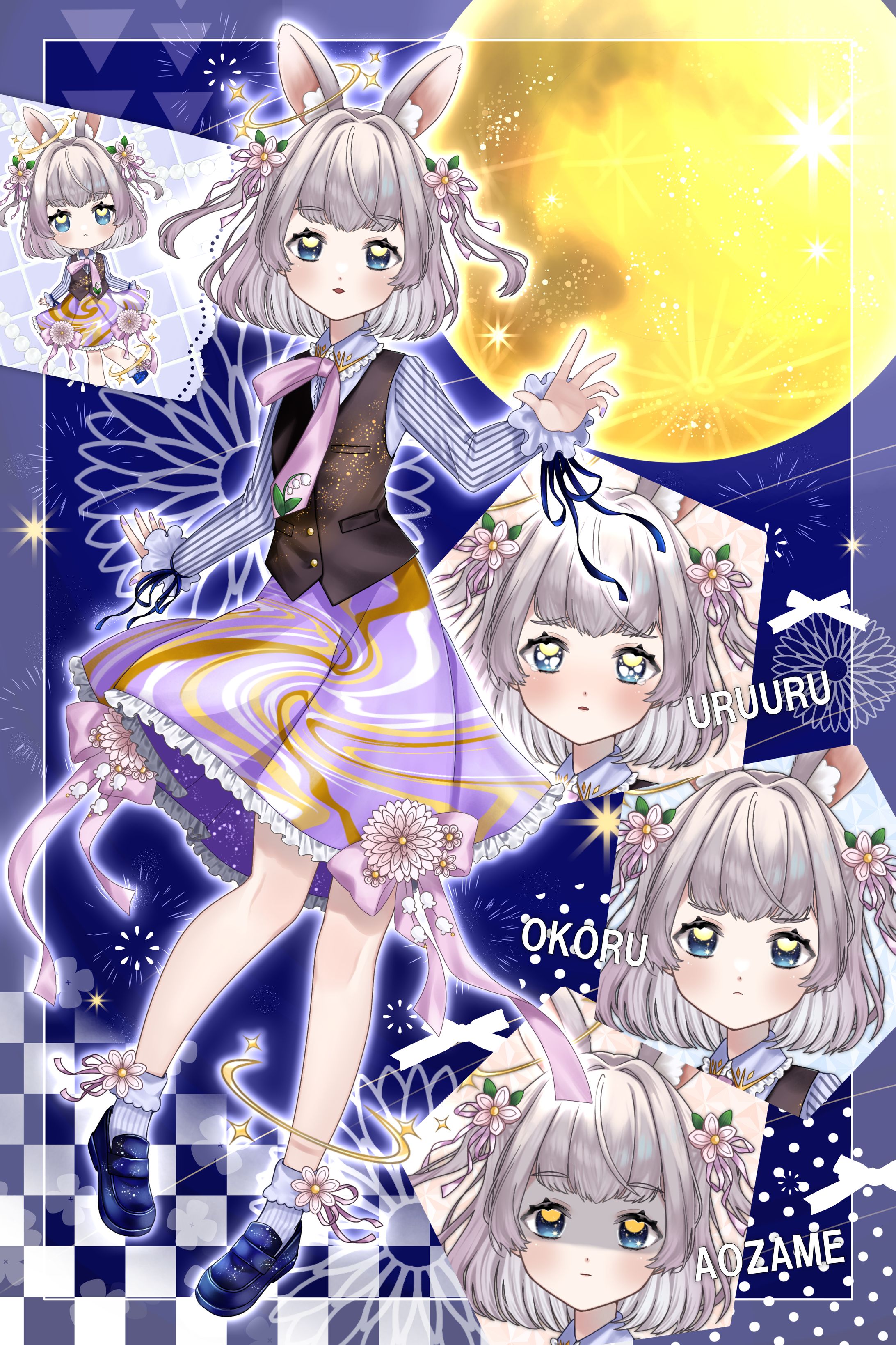 【SOLD OUT】完成品立ち絵_うさぎの女の子-1