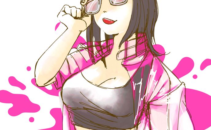 rock’n’roll、ピンク髪