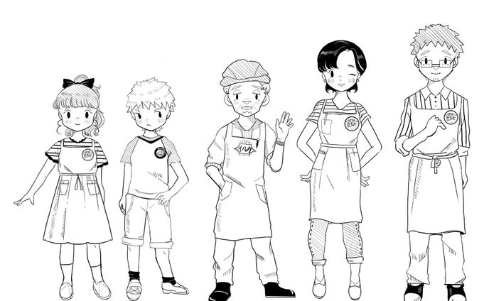 【シンプル】児童書カットイラスト