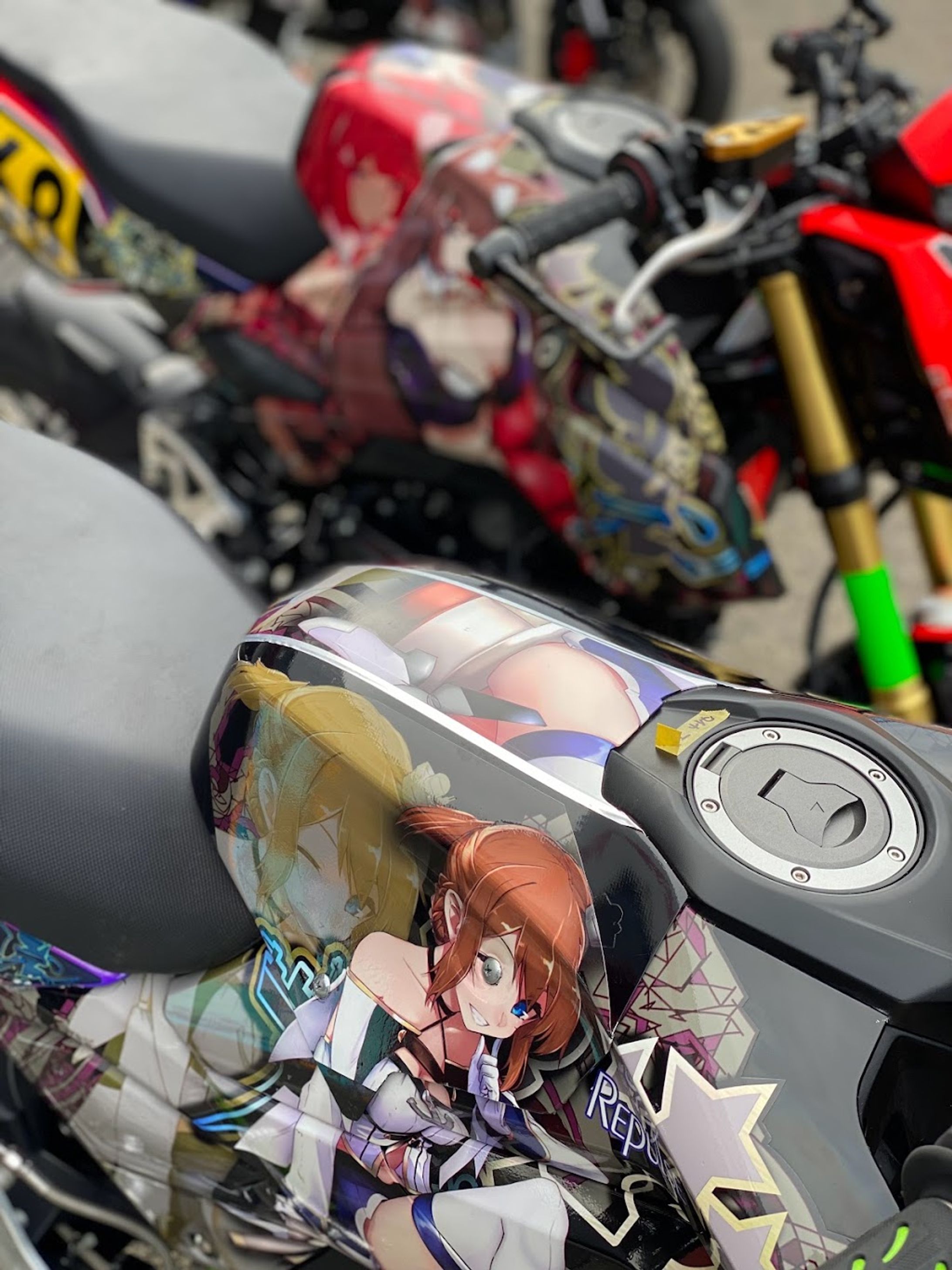 バイクラッピングイラスト（2次創作）-1