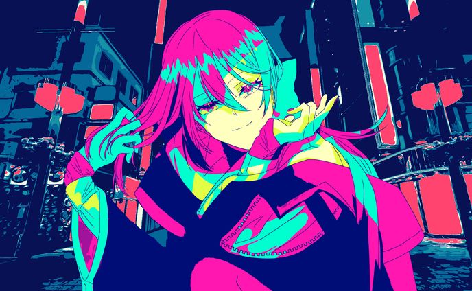 千鶴様　「幽霊東京」動画イラスト