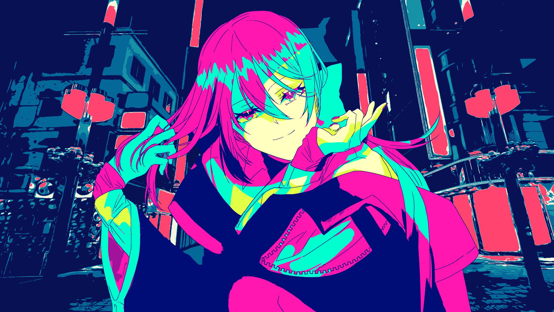 千鶴様 「幽霊東京」動画イラスト