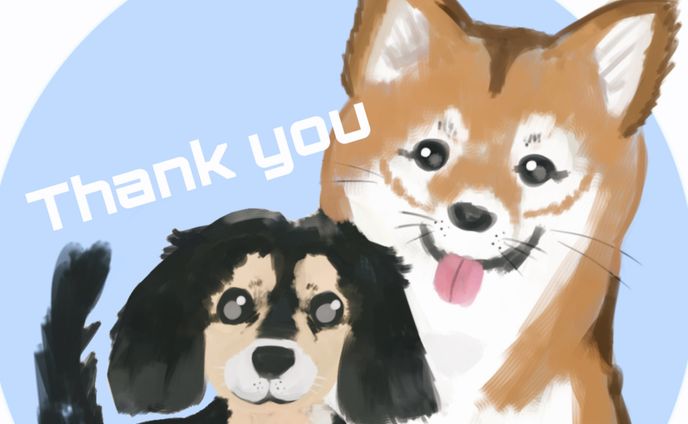 vlog、似顔絵