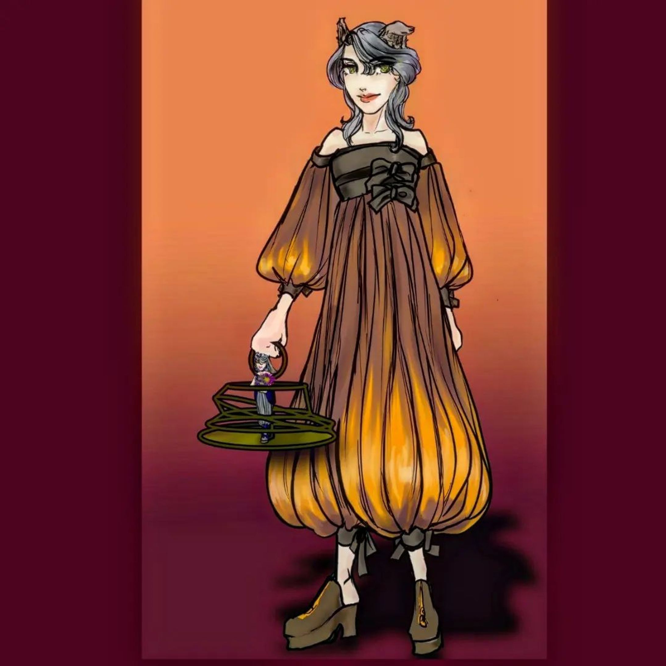 20220313.#note #バースセイバー 711号室ラン＆トゥ盛装。#ごりごりごりっと芯減らし訓練 #originalcharacter　#ARTISULd16pro #clipstudiopaintpro #一次創作 
#amateurillustration #digitalillustration-1