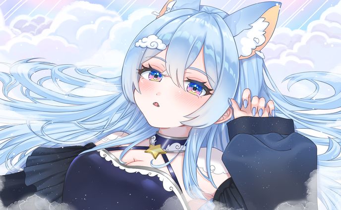 Vtuber様壁紙イラスト(ご依頼)