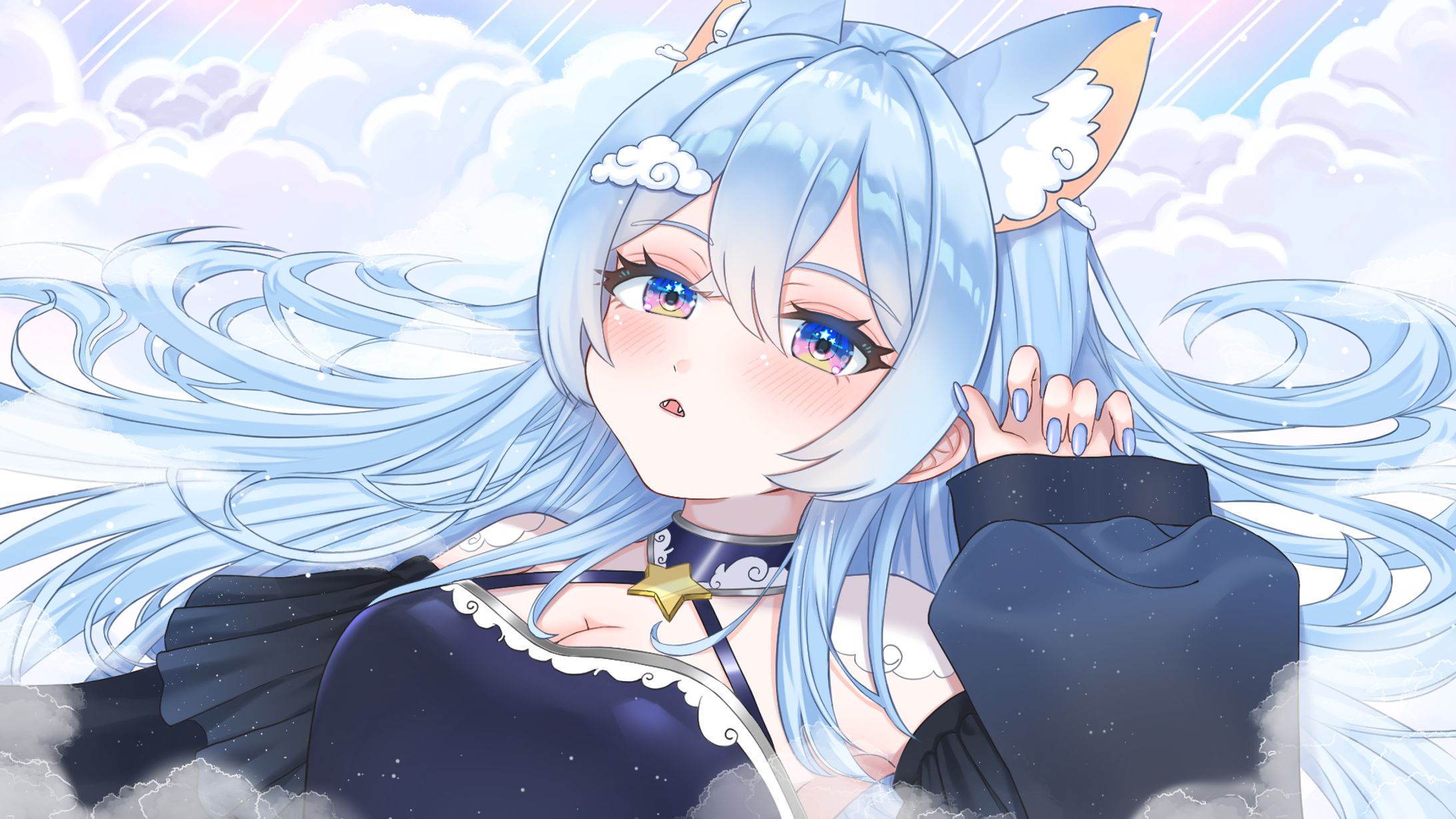 Vtuber様壁紙イラスト(ご依頼)-1