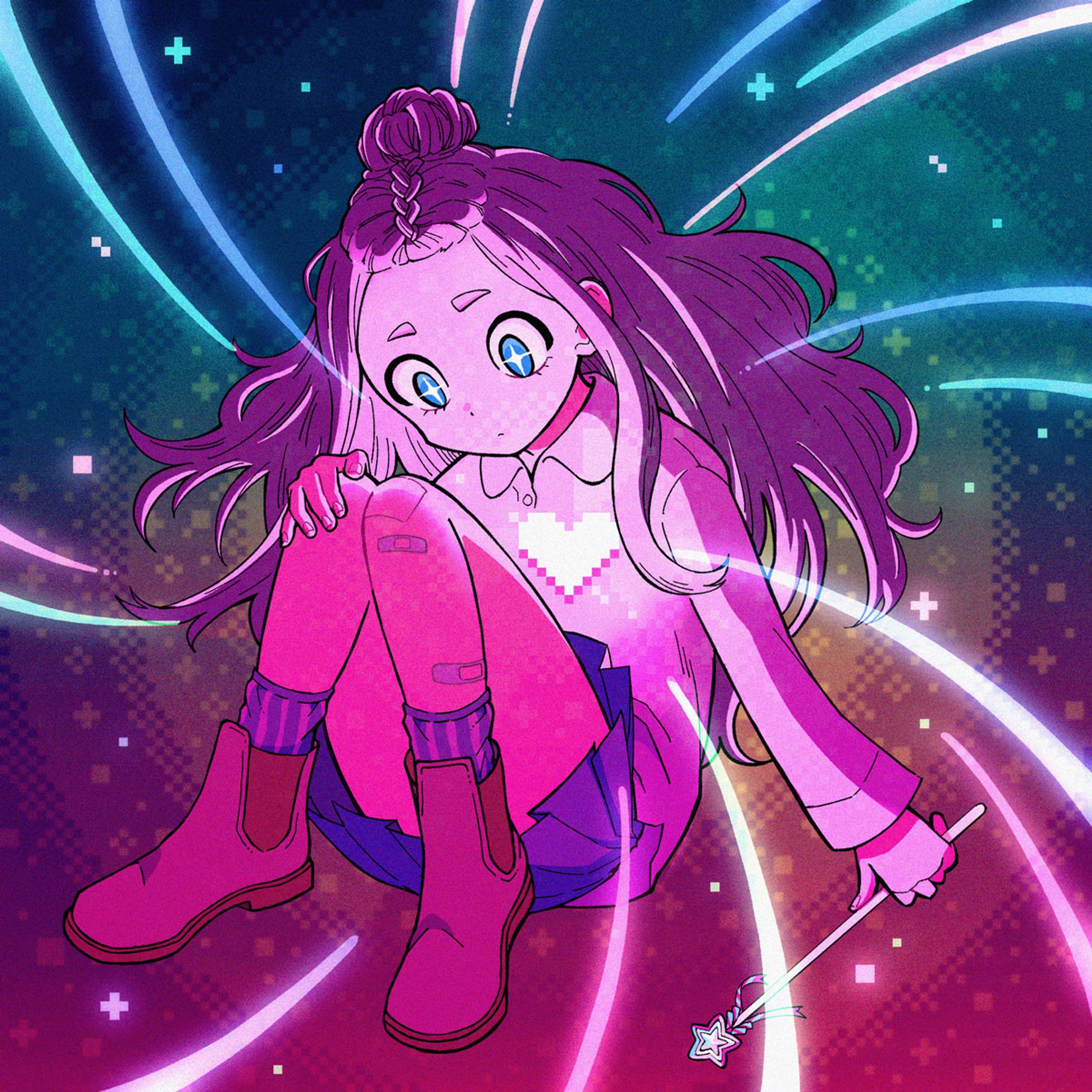 [original illust] 魔女見習いの魔術練習-1