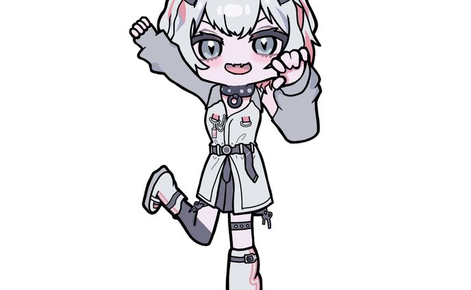 デフォルメイラスト  全身【猫珠りうら様】